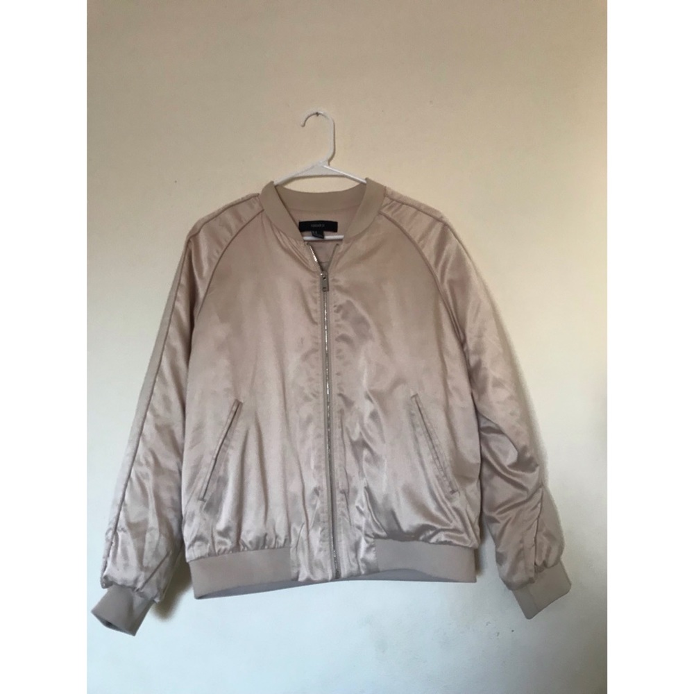 Forever 21 Champagne bomber jacket